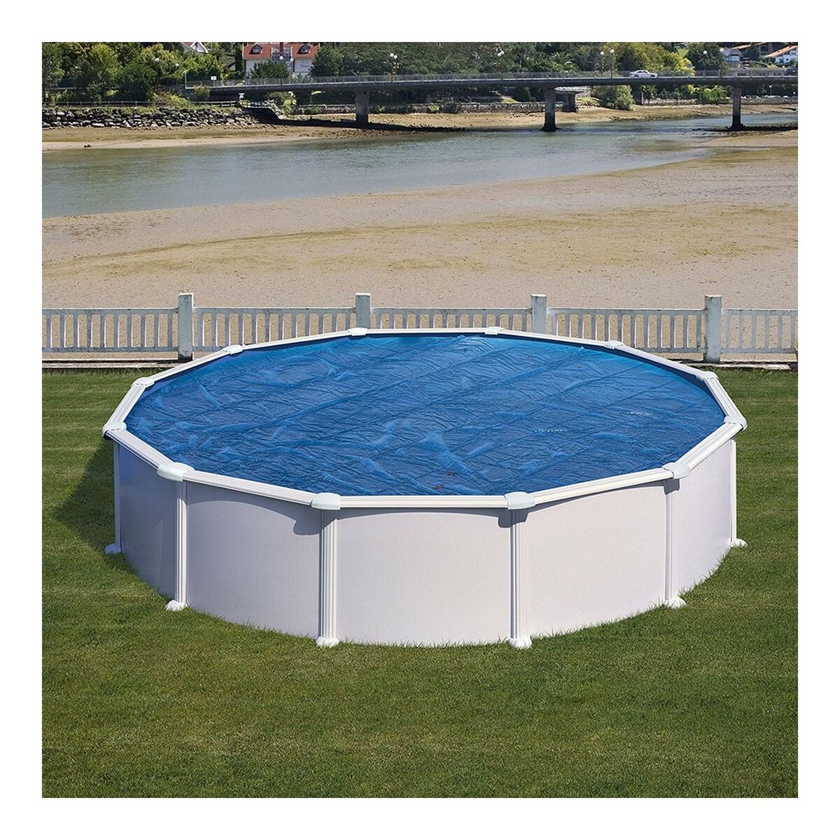 Gre Swimming Pool Cover Gre Cv300 Blue Ø 300 Cm