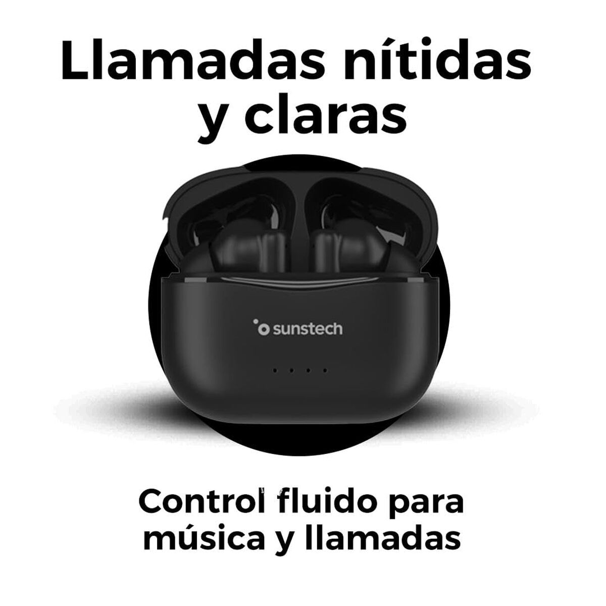 Sunstech Bluetooth Headphones Sunstech Wavepodsonebk Black