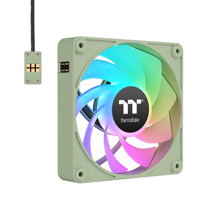 Thermaltake Fan PC CT120 Ex Reverse ARGB Sync Refrigeración PC, Fan Green Claro, Paquete 3 CL-F198-PL1