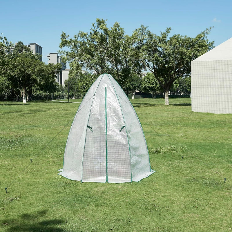 Outdoor Hexagonal Spire Garden Greenhouse Bird-proof Room For Placing Gardening Pots