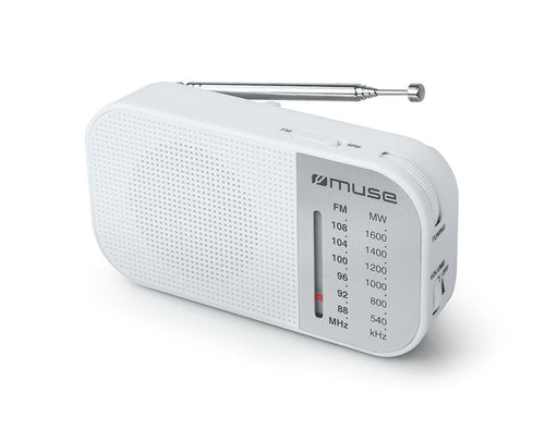 Muse M-025 Rw White Radio Analógica Am/Fm Laptop With Speaker Integrado — image 1