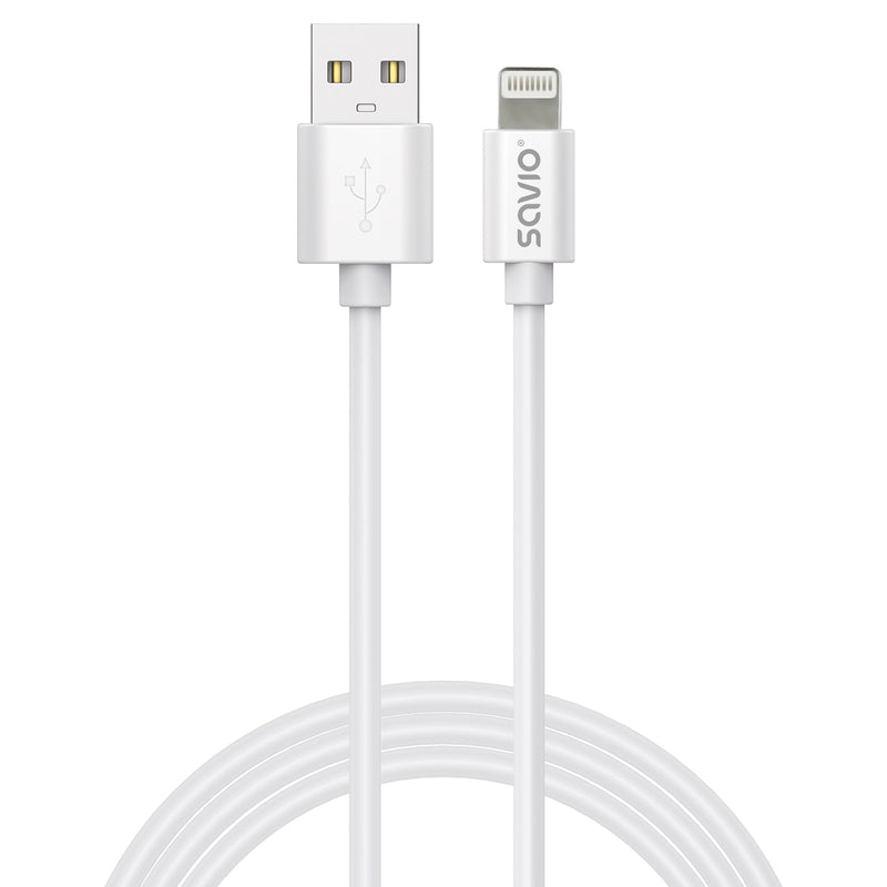 Savio CL-193 USB Cable USB 2.0 2M USB a USB C/Lightning White
