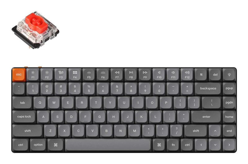 Keychron K3 Max. Keyboard Home Office USB + RF Wireless + Bluetooth English Grey