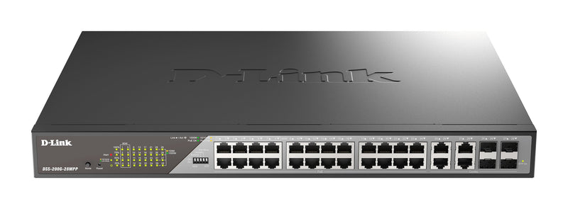 Switch D-link DSS-200G-28MPP/ And 28 Ports Desktop Gigabit PoE Surveillance 518W P·