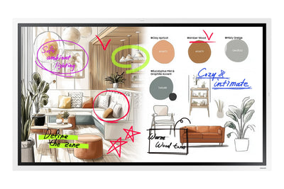 Samsung Whiteboard WM55FX White Interactive 139,7CM (55) 3840 X 2160 Pixels Screen Touchscreen Grey White HDMI — image 1