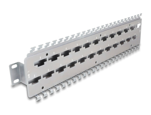 Delock 19? Carril Sujeción Cables Empalme Network Cable With Lsa Connection 24 Port Metal — image 1
