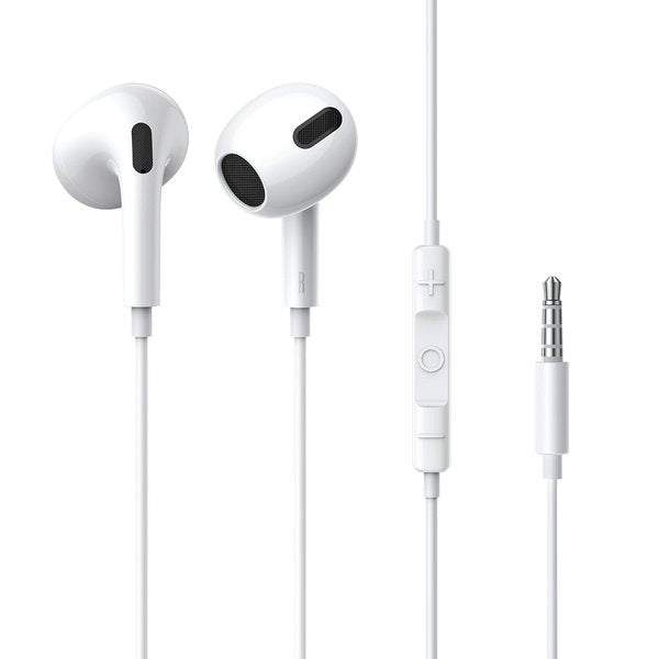 Baseus Headphones Intraaurales With Cable Encok H17, With Connector 3,5MM, White (NGCR020002)