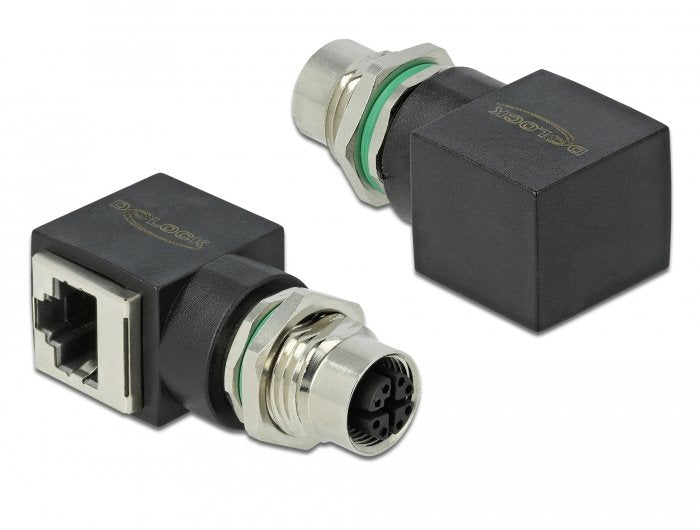 Delock 66316 Adapter Network M12 8 Pines X-codificado Female a RJ45 Female