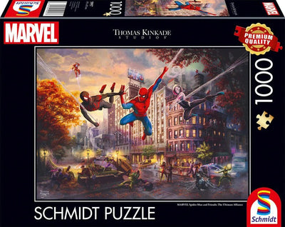 Schmidt Spiele Thomas Kinkade Studios: Marvel Spider-man & Friends - The Ultimate Alliance, Rompecabezas 1000  — image 1