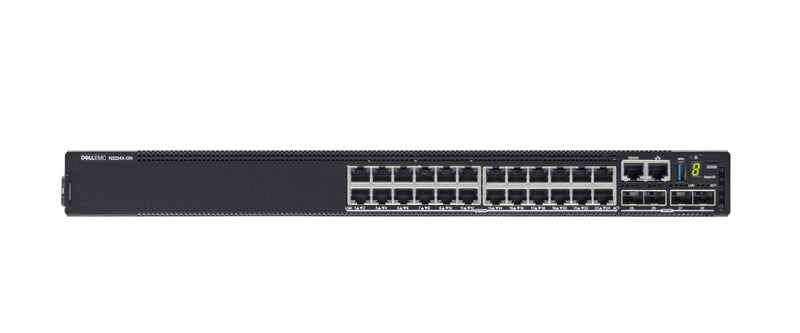 Dell Powerswitch N2224X-ON 24X1,2.5G 4X25G 2X40G Stacking 1XAC PSU Io, Ps Airflow OS6