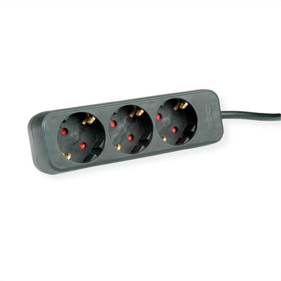 Roline 3-VÍAS Power Strip Plugs Without Switch Black 1,5M — image 1