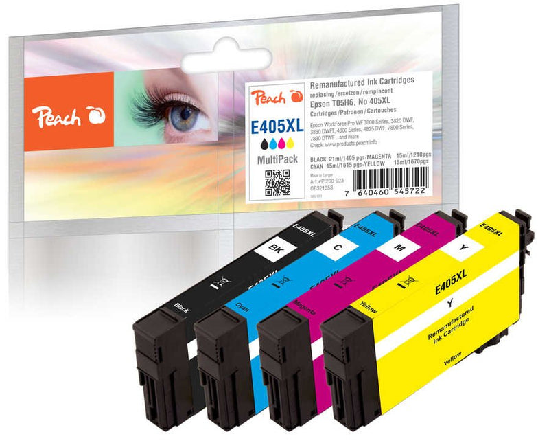 Peach Ink Epson NO.405 XL Multipack Bk, C, M, And Remanufactured