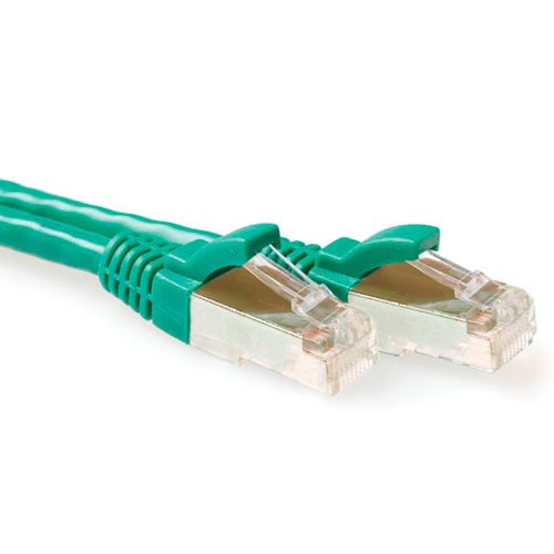 Green 10 Meter SFTP CAT.6A Patch Cable Snagless With RJ45 Connectors