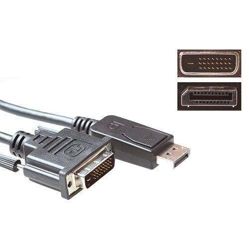 Conversion Cable DisplayPort Male To DVI Male 1.00M
