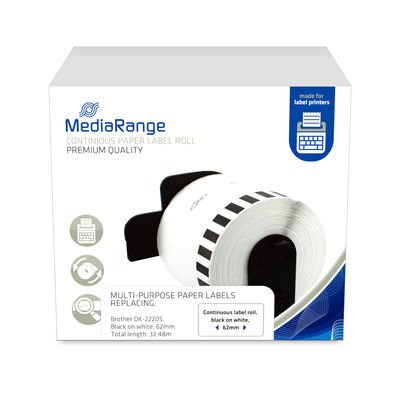 Mediarange Label MRBDK22205 Printer White Label Printer No Adhesiva — image 1