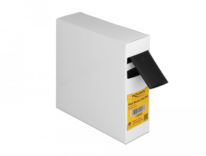 Tubo Termorretráctil Box, With Adhesive Indoor Schrumpfungsrate 3:1, 5M X 25,4MM Black