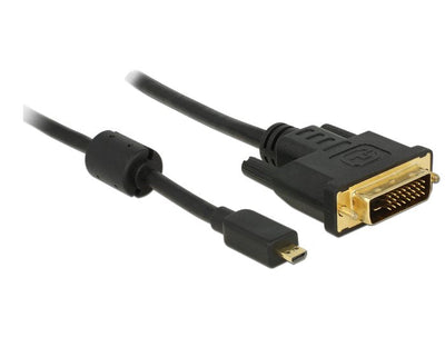 Delock HDMI Cable Micro-d Male DVI 24 + 1 Male 1M — image 1