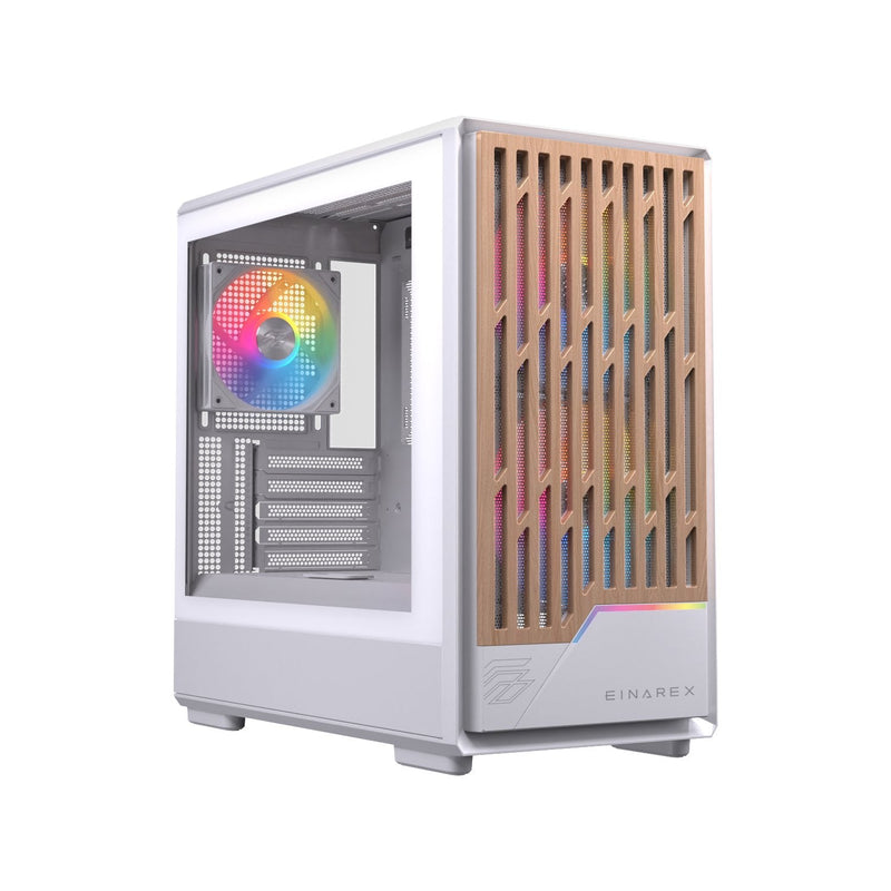 Einarex Box Micro-atx Semitorre PM400 RGB 3 Fans White EXCS-PM-400R-W