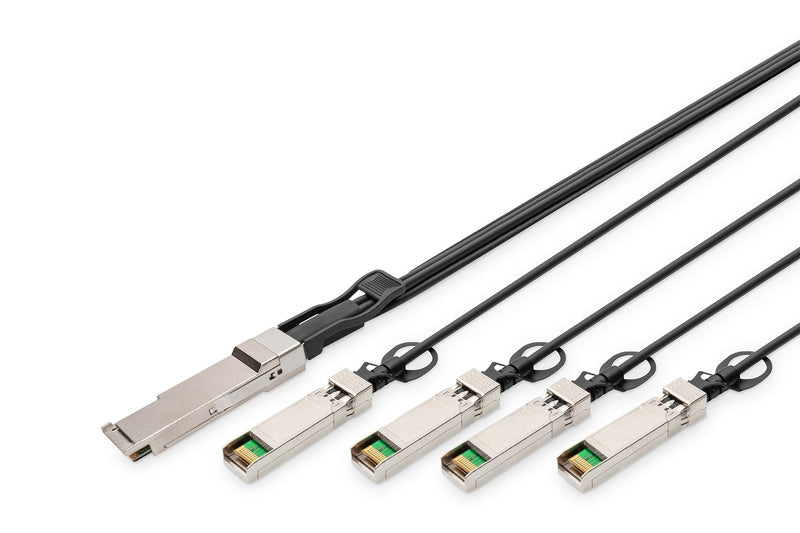 Digitus Qsfp + 40G 4XSFP + 5M Dac Cable 1M, Black