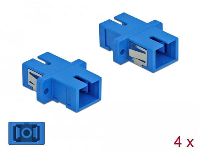 Delock 85990 Connector Fibre Optic Sc Female/Female — image 1