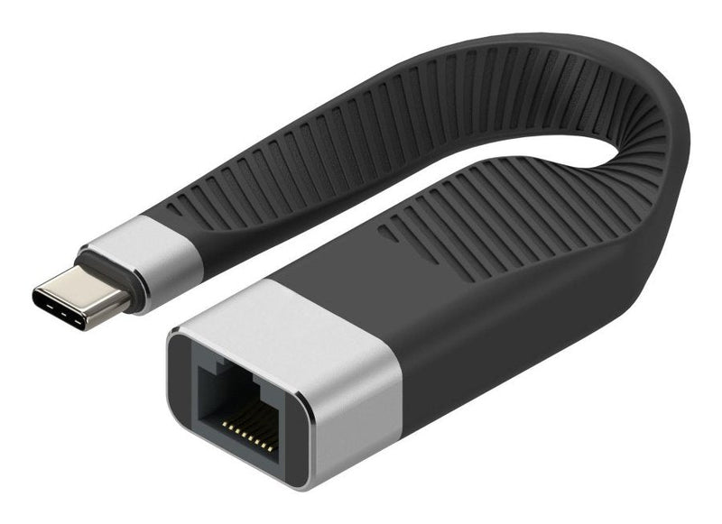 Techly Icoc USBC-RJ45 Network Card /Adapter USB-C a RJ45 Gigabit, Flexible