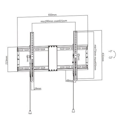Gembird WM-80T-01 Wall Mount TV Tilt 37-80 (70KG) — image 1