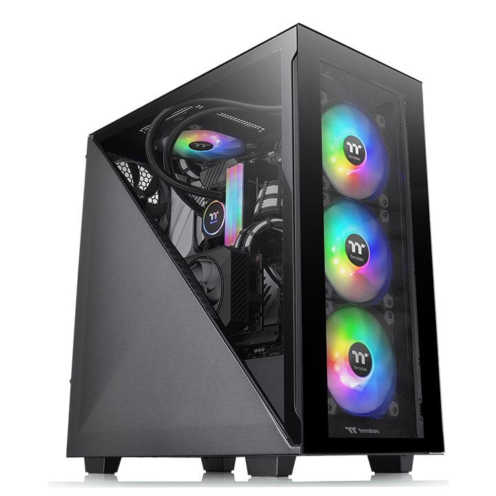 Thermaltake PC Case Divider 300 Tg Midi Tower Black Retail