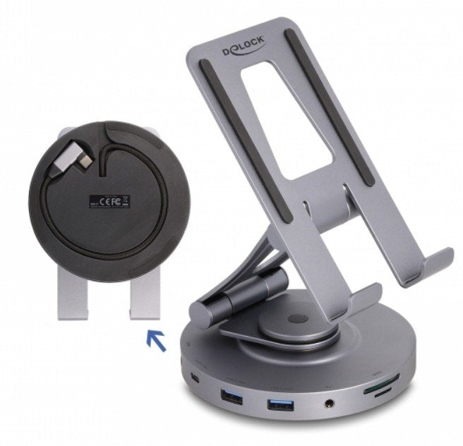 Delock Stand Tablet And Laptop Dockingstation 4K