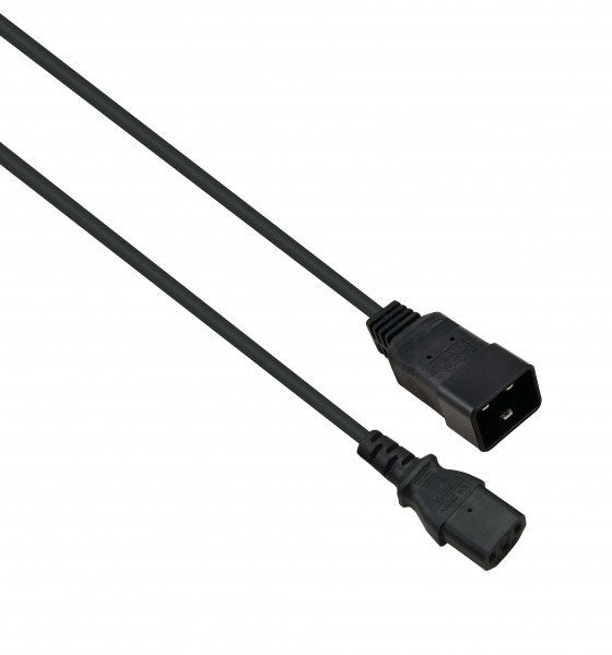 Helos Cable Power C13 a C20, Black 5,0M