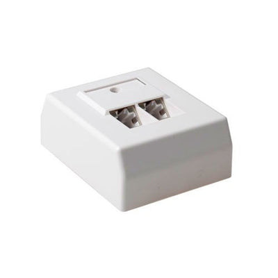 Surface Mounted Box Shielded 2 Ports German Style CAT.5E — image 1