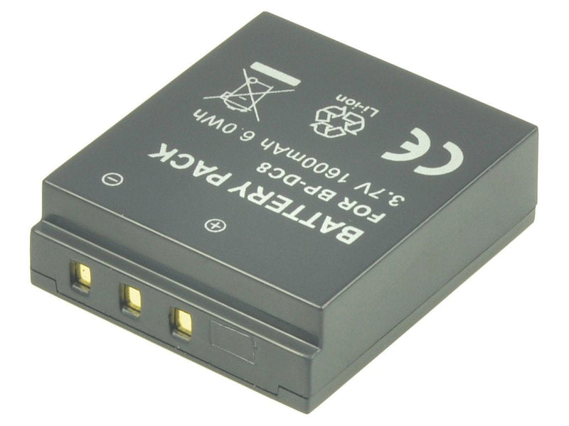 2-POWER Digital Camera Battery 3.7V 1100MAH Leica BP-DC8 DBI9994A