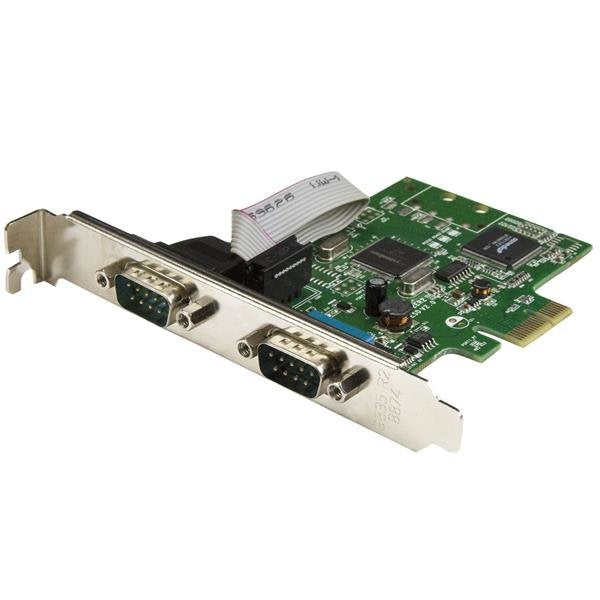Card Serie Pci Express 2 Accs Ports DB9 RS232 Uart 16C1050