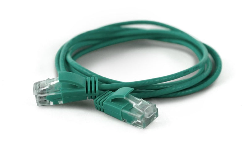 Wantecwire UTP, Cable Extra Thin CAT.6A, D 2,8MM, Green Length 0,10M