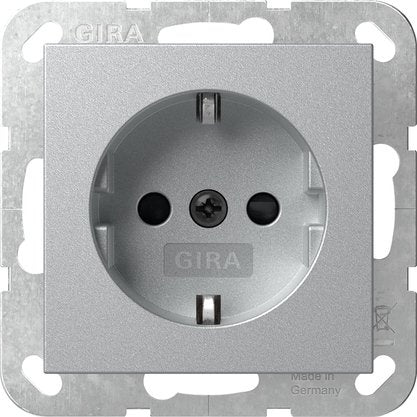 Gira 445326 Schuko Sh System 55 F Alu — image 1
