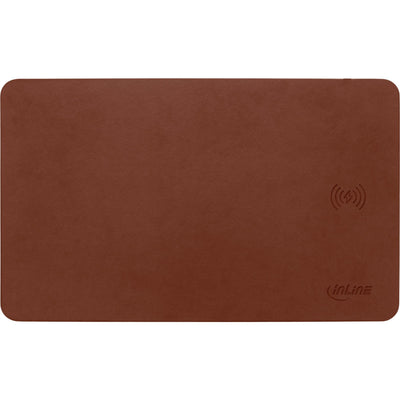 Inline Mouse Pad Mouse , Charging Wireless 370X225X7MM, Brown — image 1