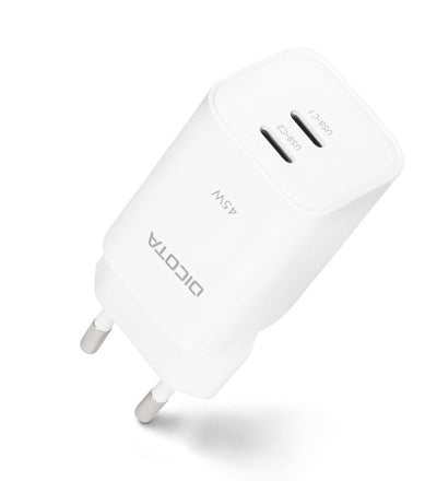 Charger GaN 45W 2x USB-C White — image 1