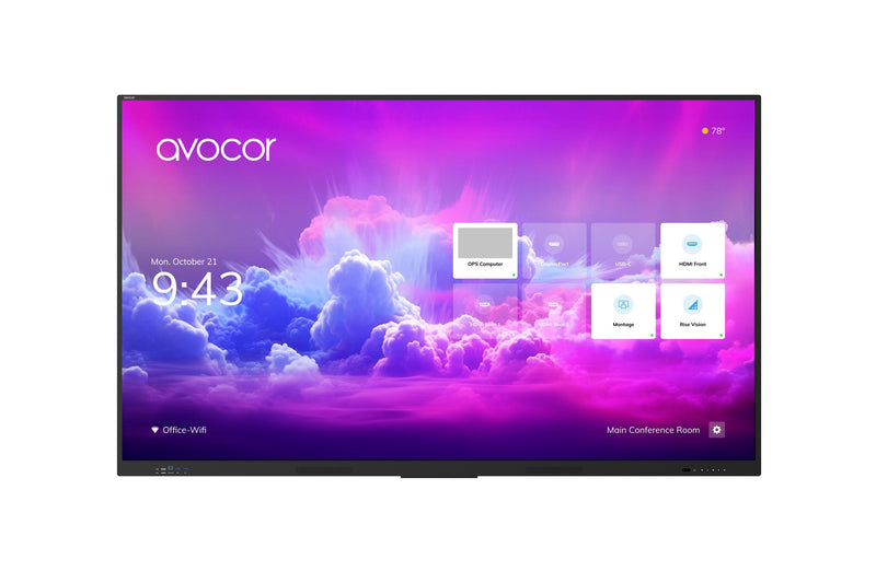 Avocor Digital Signage Whiteboard White Interactive 139,7CM (55) 3840 X 2160 Pixels Screen Touchscreen