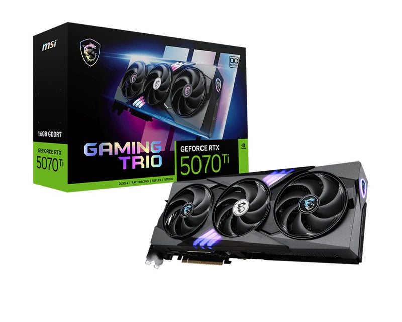 MSI Graphics Card RTX5070 Ti Gaming Trio Oc 16GB Gddr HDMI 3XDP