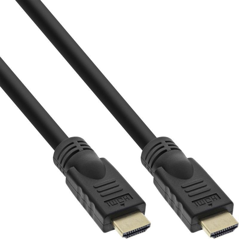 Inline HDMI Cable Hid With Ethernet, 4K2K, M/M, Black Contactos Dorados, 7,5M