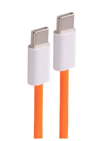 Shiverpeaks USB-C Cable Charging 2.0, 60W, Orange, Textil, 3M