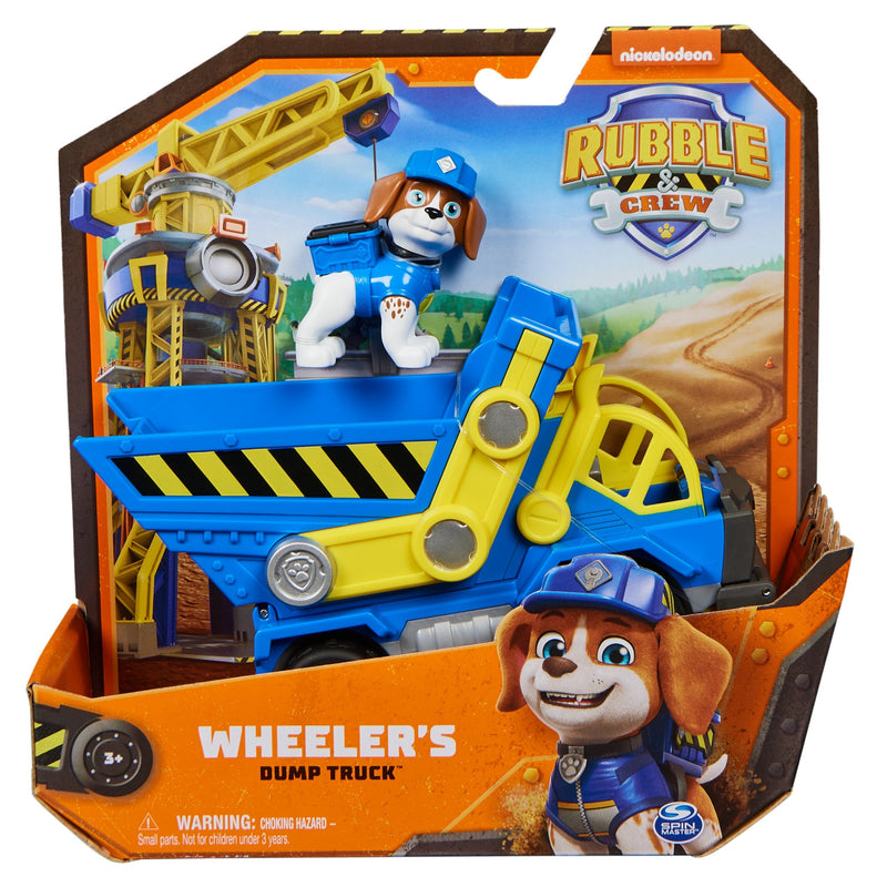 Spin Master Rubble & Crew - Vehículo Construcción Camión Volquete With Figure Wheeler, Vehículo Toy 6066528