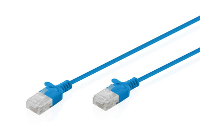 CAT.6 U-UTP Slim Network Cable, 3M, Blue — image 1