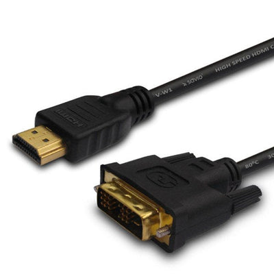 Savio CL-139 Adapter Cable Vídeo 1,8M DVI-a HDMI Type a Standard Black — image 1