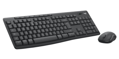 Logitech Keyboard English + Mouse MK370 Combo For Business RF Wireless + Bluetooth QWERTY Ee.uu. Graphite — image 1