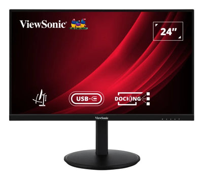 Viewsonic Monitor 24 VG2409-U FHD IPS 2 X HDMI DP In Out USB C RJ45 Ergo — image 1