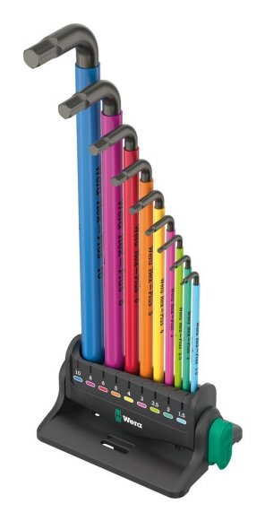 Wera Set de Llaves 3 Angulares Hex-plus Multicolour 950/9