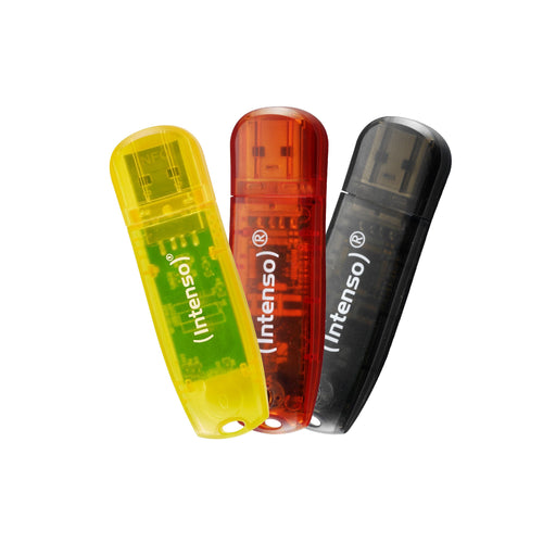 Intenso Pendrives 2.0 Rainbow Line 3 X 32GB Yellow Red Black — image 1