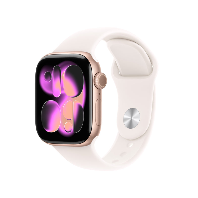 Apple Watch Series 11 GPS Cellular 42MM Oro Pink Strap Deportiva Pink Rubor (s M)