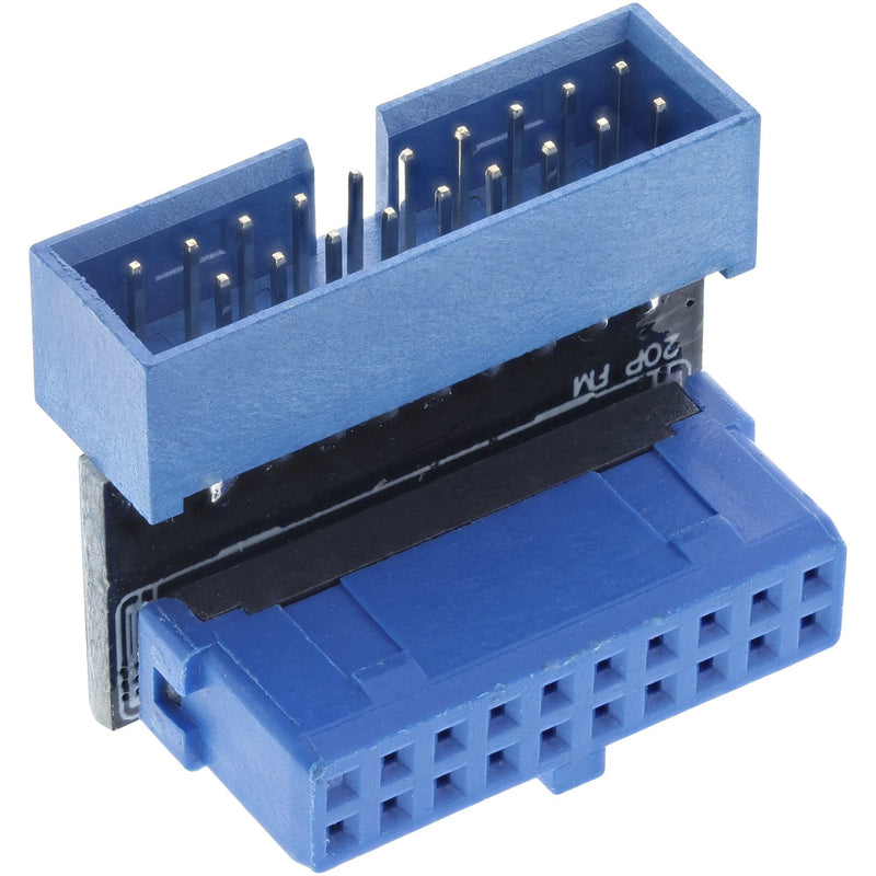 Inline Adapter USB 3.0 Internal Male a Female Ángulo Hacia Arriba