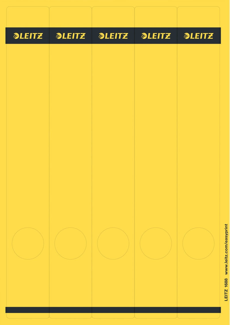 Leitz 1688 Labels Ring Binder 5.2CM Anchura Lomo 39,0 X 285,0MM